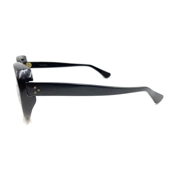 Buttafarri NY Vintage Falco Black Round Sunglasses Frames 140 Italy Men Women - Picture 7 of 12